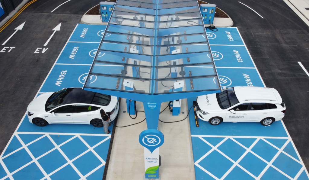 MFG Opens Best In Class Ultra Rapid Electric Vehicle Charging Station 